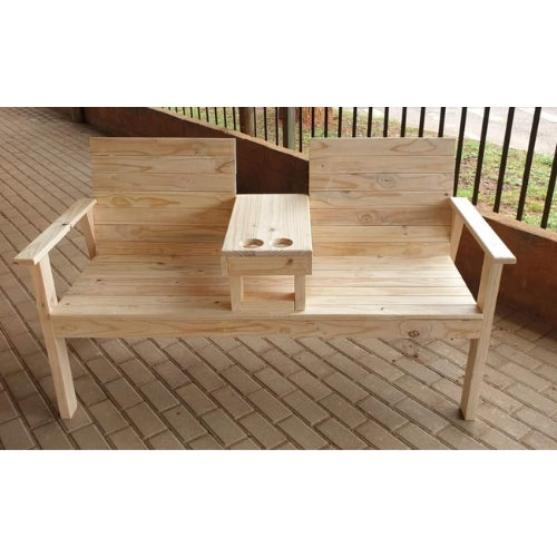 2-Seater Bench + Table